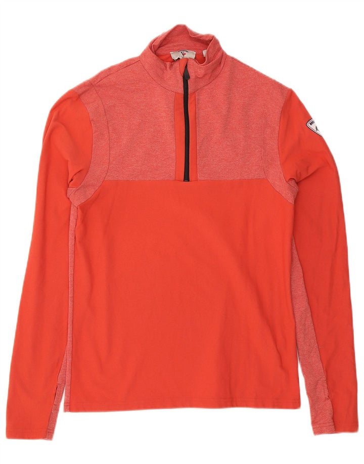 Rossignol Haut de Survêtement Pull Homme Petit Polyester Moucheté Rouge