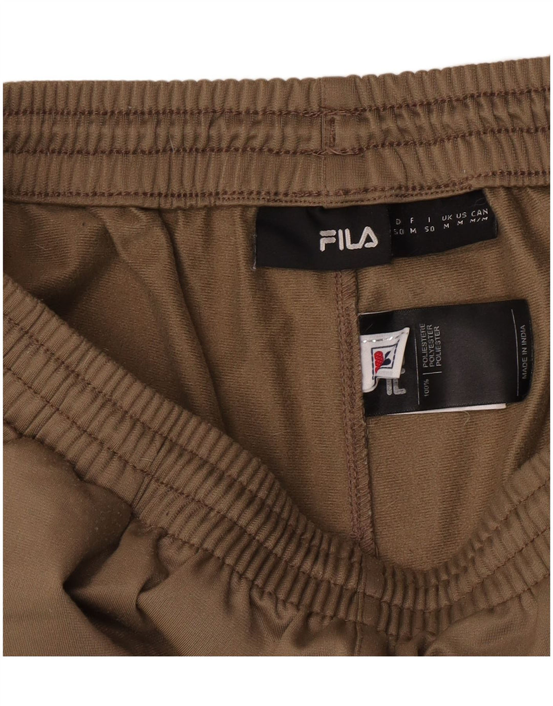 Fila Pantalon de Survêtement Coupe Ample Homme Kaki Moyen Polyester