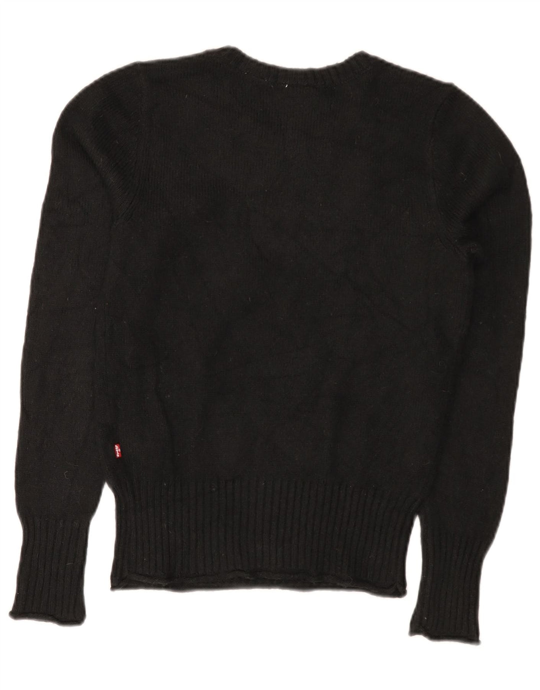 Levi's Pull Col Bateau Femme UK 10 Petit Noir Polyamide