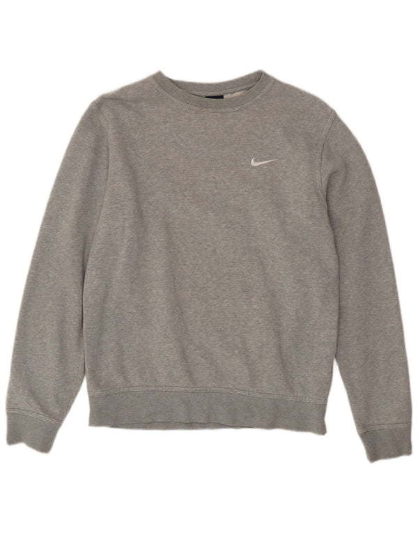 NIKE Sweat-Shirt Homme Gris Moyen Coton