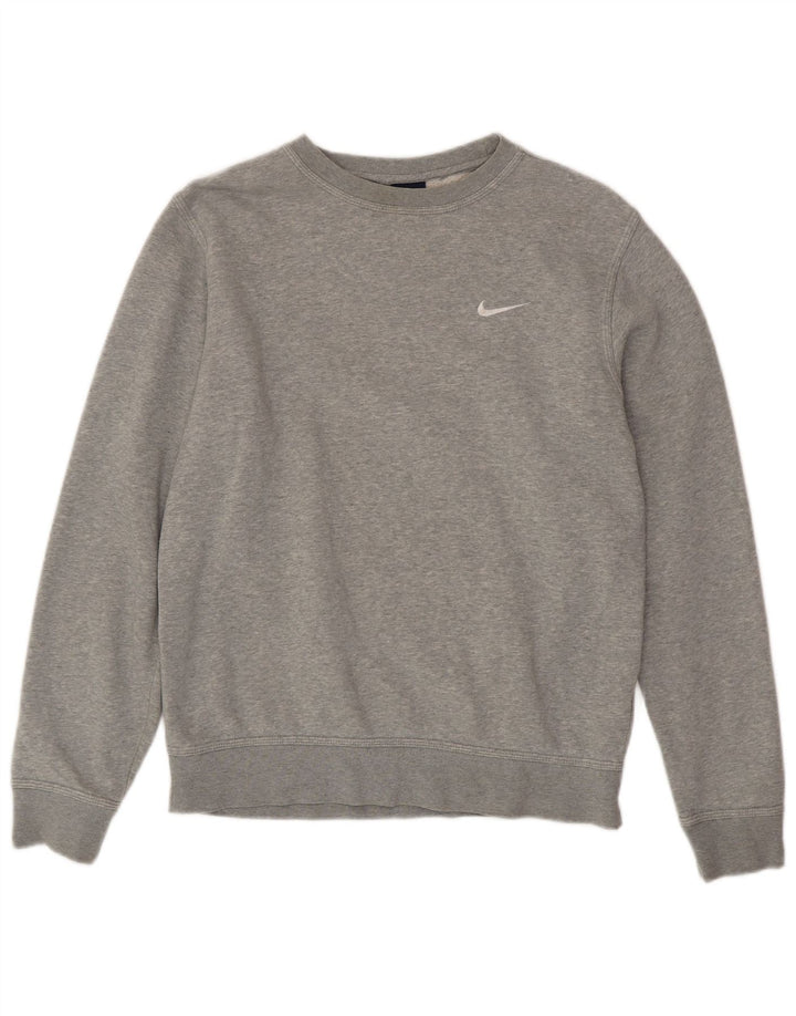 NIKE Sweat-Shirt Homme Gris Moyen Coton