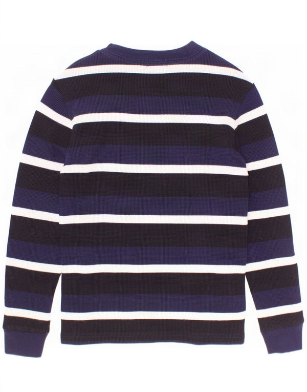 Polo Ralph Lauren Haut à manches longues pour garçon 6-7 ans en coton rayé bleu marine