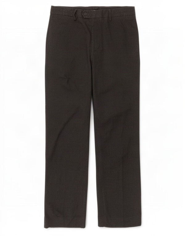 Zara Pantalon de costume droit pour homme EU 44 Large W34 L30 Gris à fines rayures