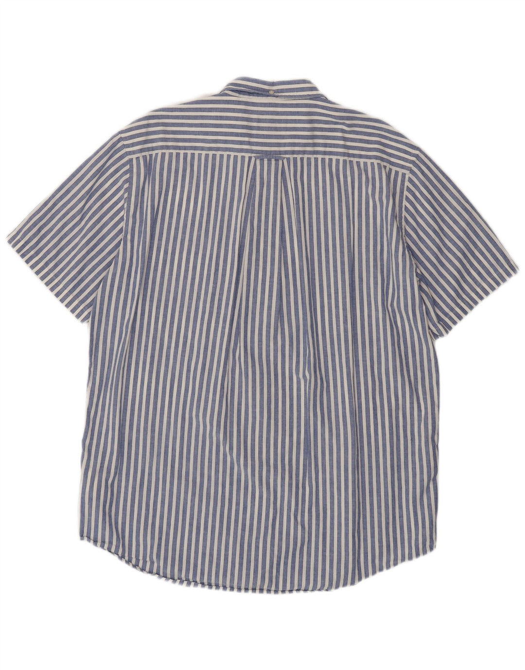 GANT Chemise à manches courtes coupe régulière pour hommes taille 45/46 2XL bleu rayé