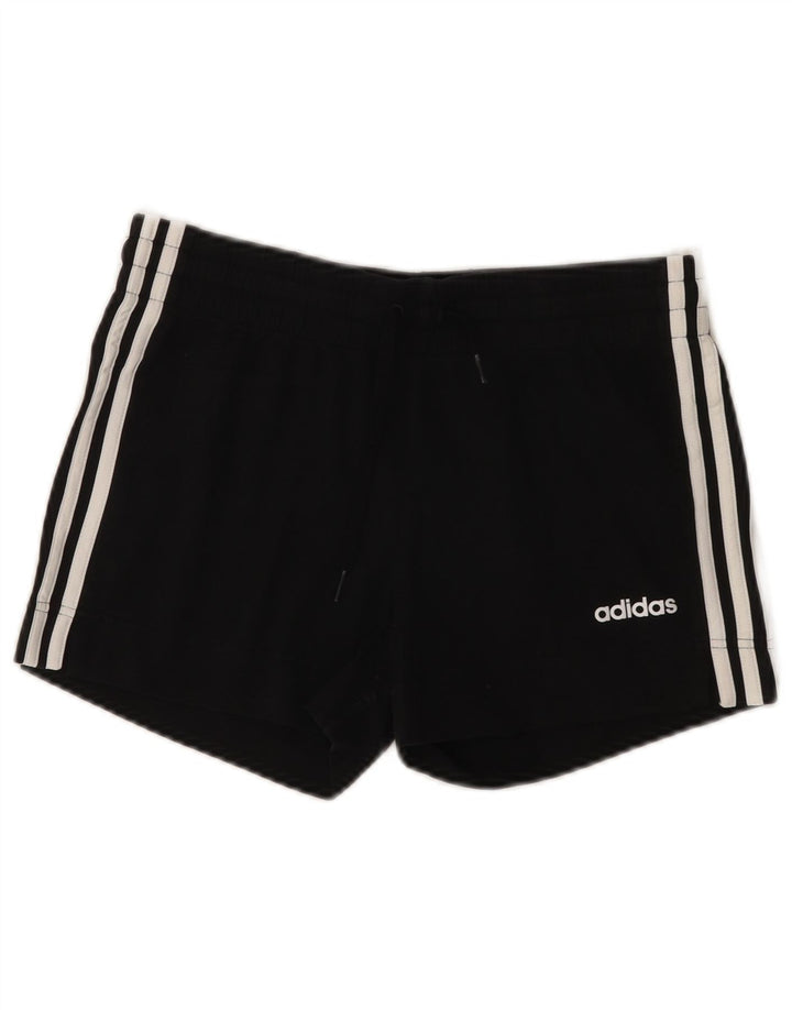 ADIDAS Short de sport pour femme UK 8/10 Petit coton noir