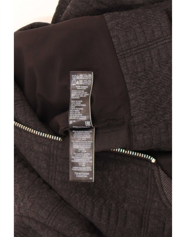 Marks & Spencer Veste Bomber Femme UK 14 Large Gris Polyester