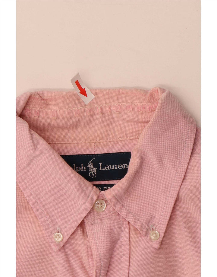 Ralph Lauren Chemise Coupe Classique Homme Rose Moyen Coton
