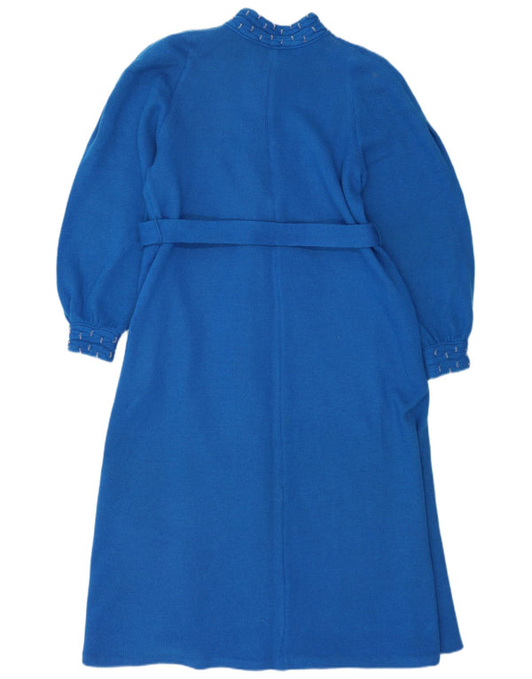 Vintage Womens Jumper Dress UK 18 XL Blue