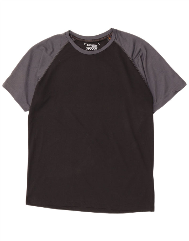 Mountain Warehouse T-Shirt IsoCool Homme Noir Moyen Colorblock