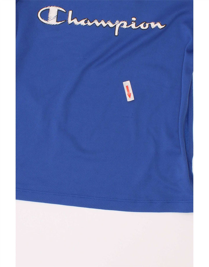 Champion Boys Graphic T-Shirt Top 3-4 ans 2XS Bleu Polyester