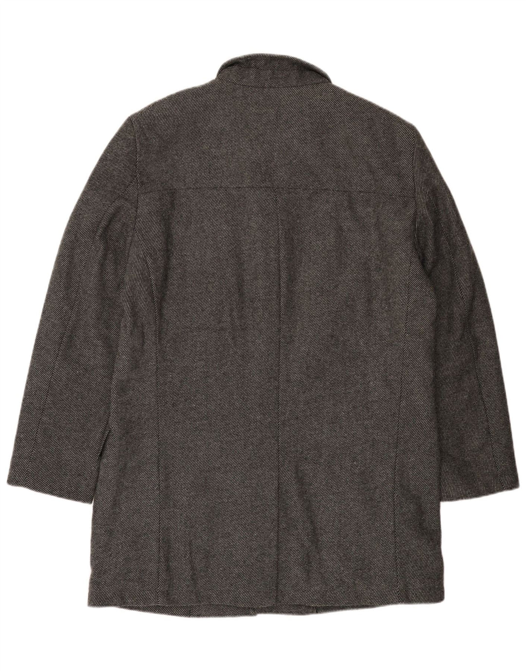 Bruno Banani Manteau pour homme UK 44 2XL Gris à fines rayures en laine