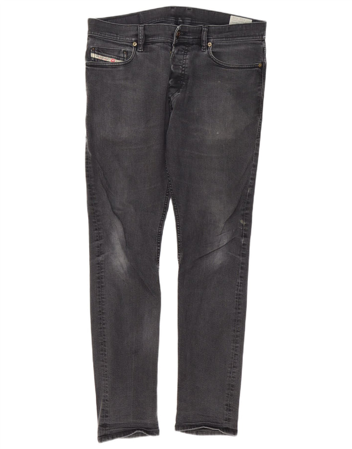 Diesel Jean Carrot Slim Homme W32 L32 Gris Coton