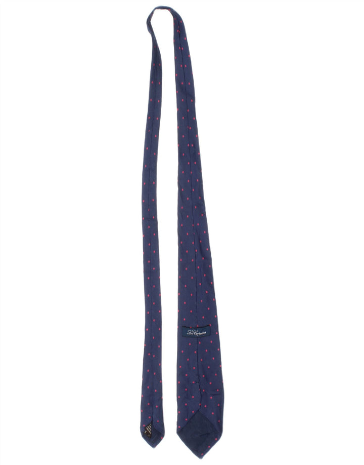 Les Copains Cravate Homme Taille Unique Bleu à Pois Soie Classique