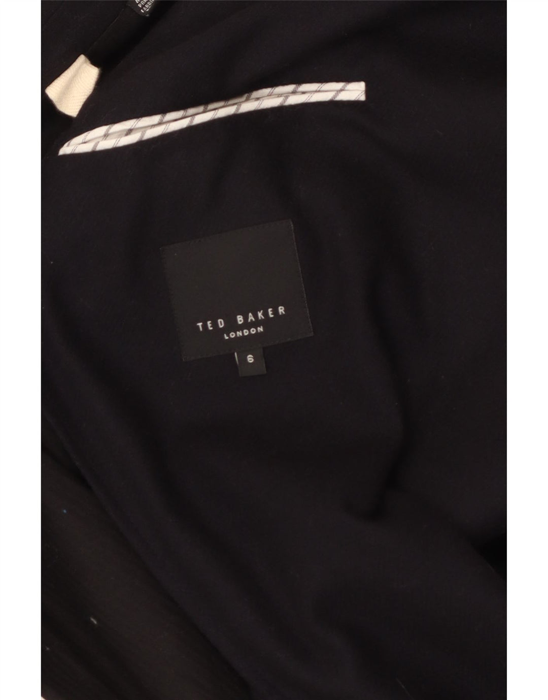 Ted Baker Veste blazer à 2 boutons pour homme Taille 6 2XL Bleu marine