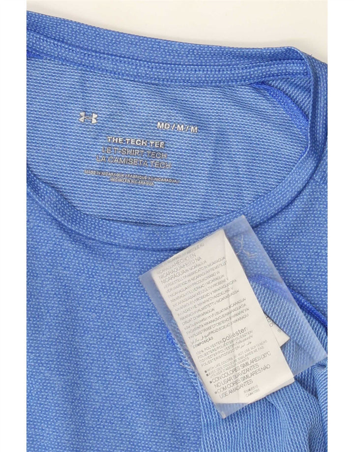 Under Armour T-Shirt Homme Bleu Moyen Moucheté Polyester