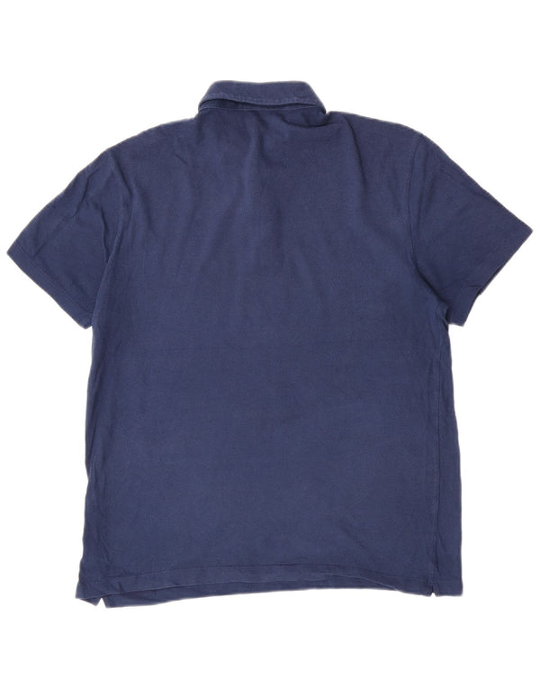 Massimo Dutti Polo Homme Grand Bleu Coton