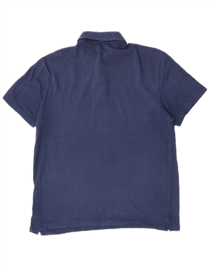 Massimo Dutti Polo Homme Grand Bleu Coton