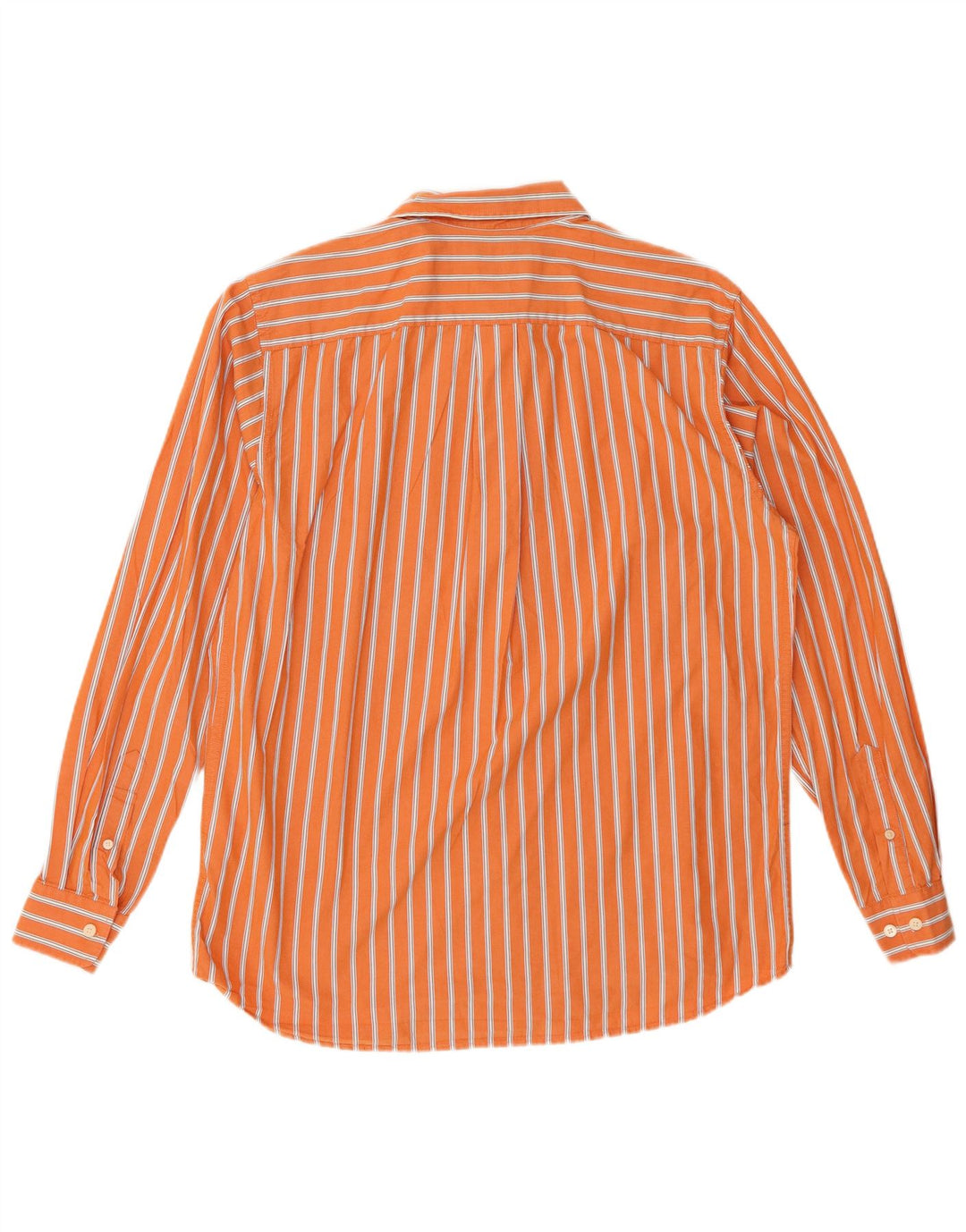 EDDIE BAUER Chemise Homme Coton à Rayures Orange Moyen