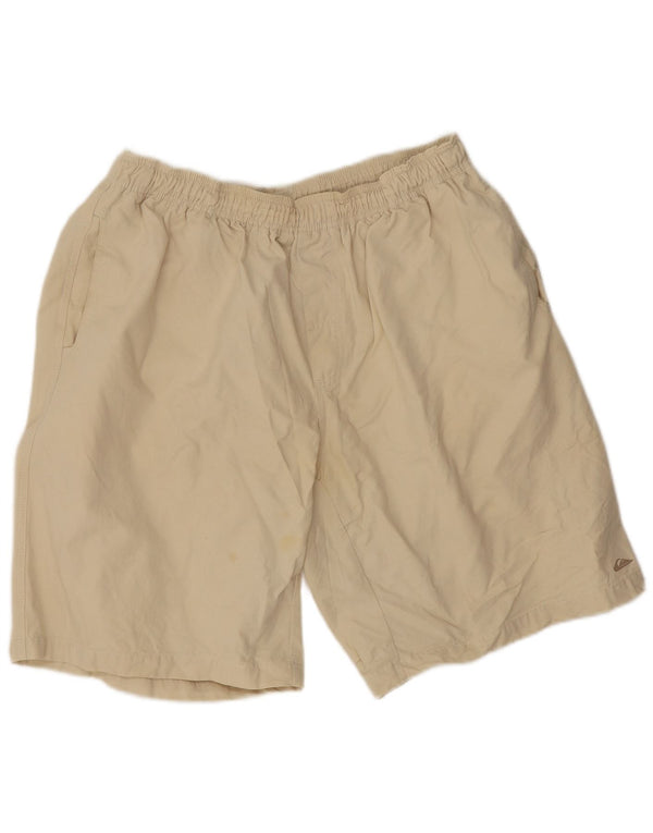 Quiksilver Short de sport XL en coton blanc cassé pour homme