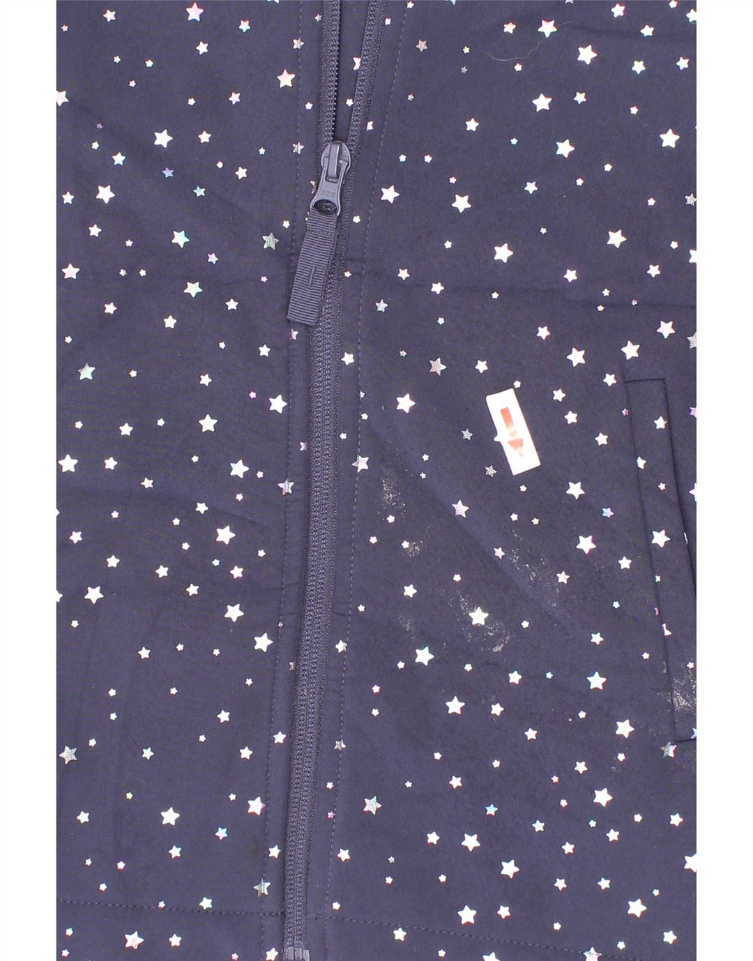 Mountain Warehouse Veste coupe-vent fille 9-10 ans bleu marine à pois