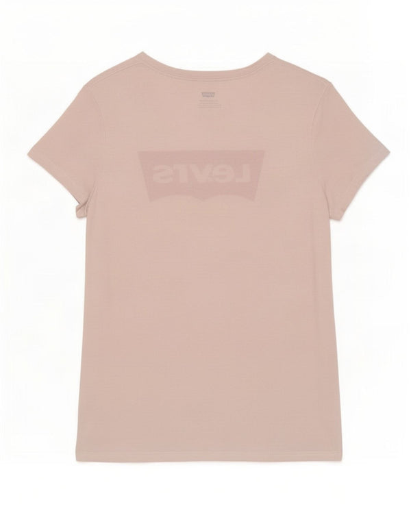 Levi's T-Shirt Graphique Femme UK 12 Blanc Moyen