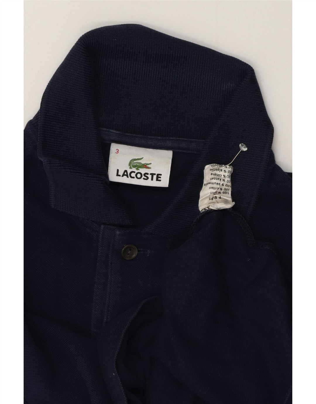 Lacoste Polo Homme Taille 3 Petit Coton Bleu Marine