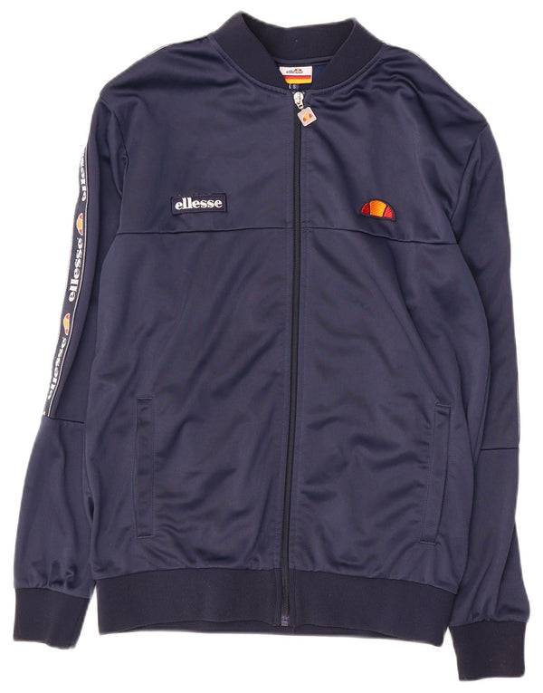 ELLESSE Veste de Survêtement Graphique Homme Petit Bleu Marine Polyester
