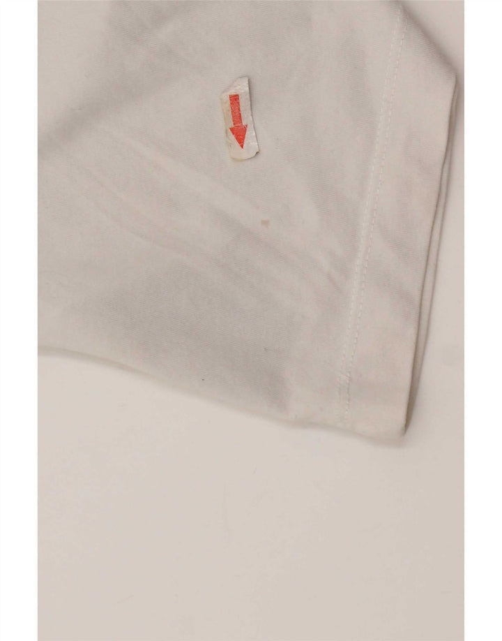 Nike Hommes Dri Fit Graphic T-Shirt Haut Blanc Moyen Coton