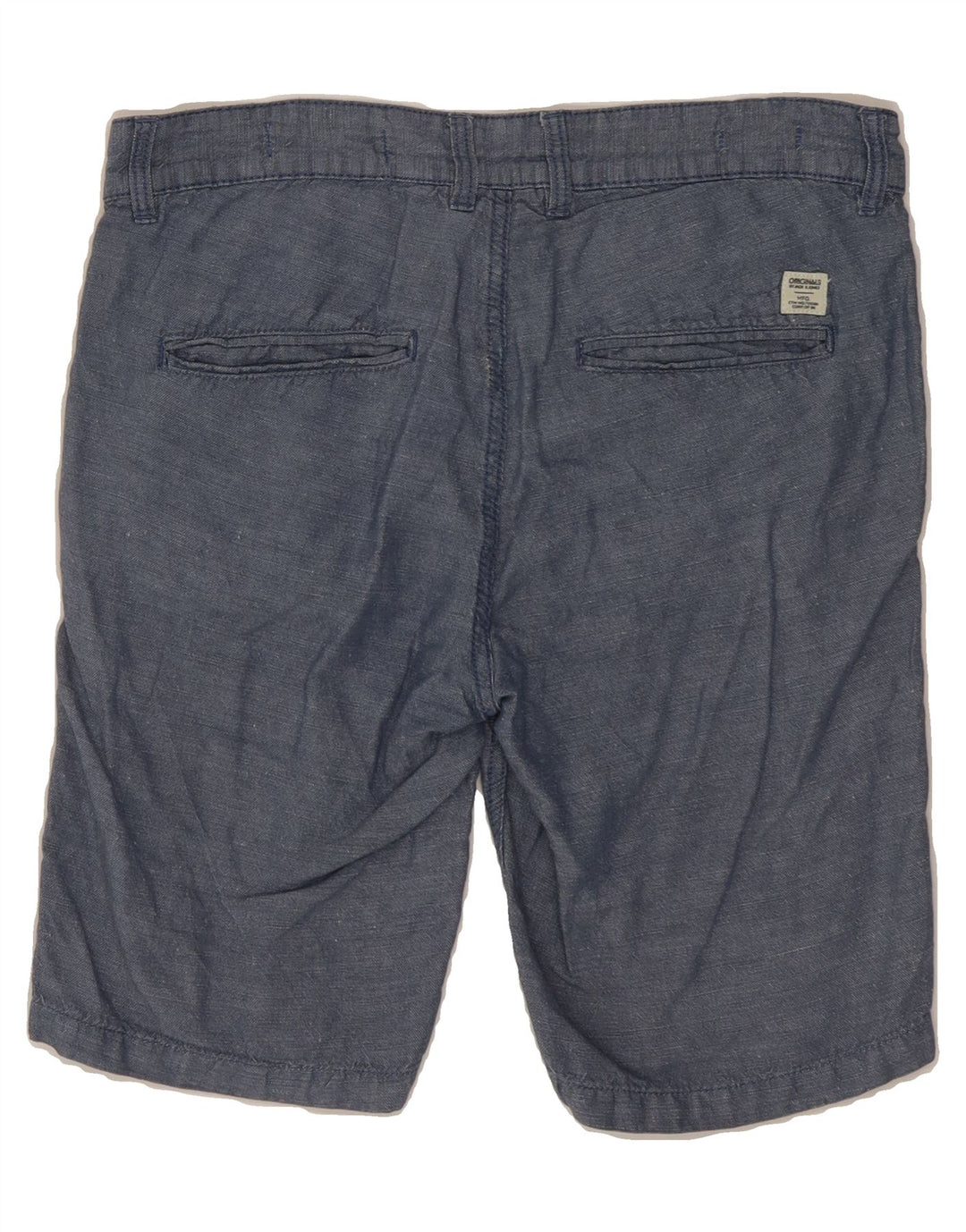 JACK & JONES Mens Chino Shorts W34 Large Blue Vintage Jack & Jones and Second-Hand Jack & Jones from Messina Hembry 