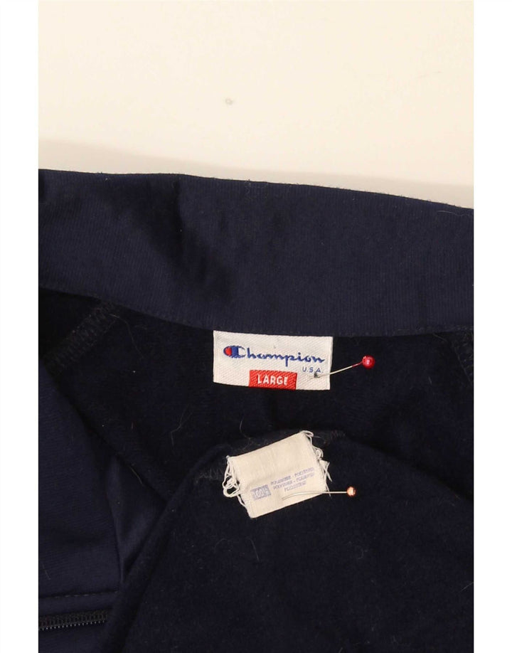 Champion Veste de survêtement pour homme Taille L Bleu marine Polyester