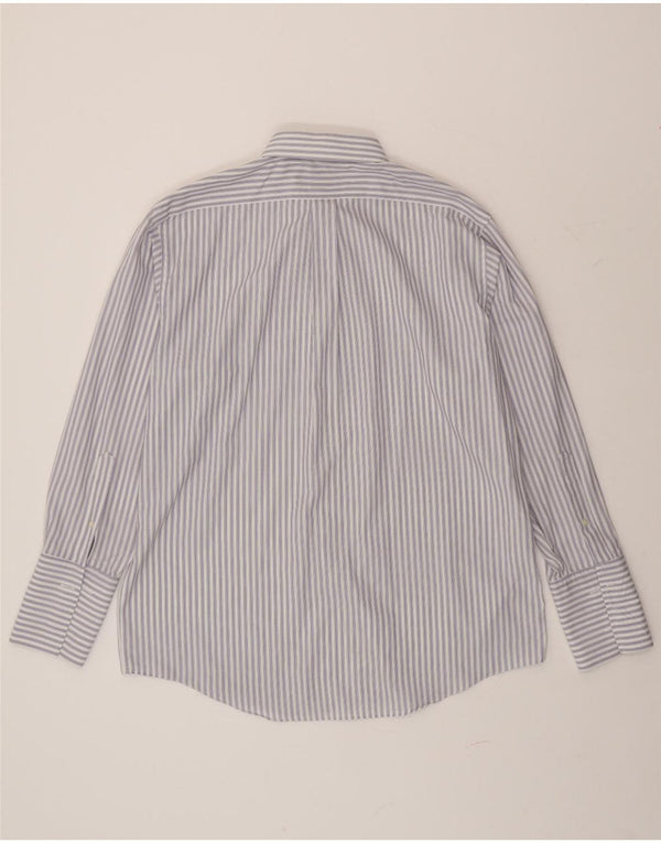 BROOKS BROTHERS Chemise formelle coupe régulière pour homme Taille 17 XL Bleu à fines rayures