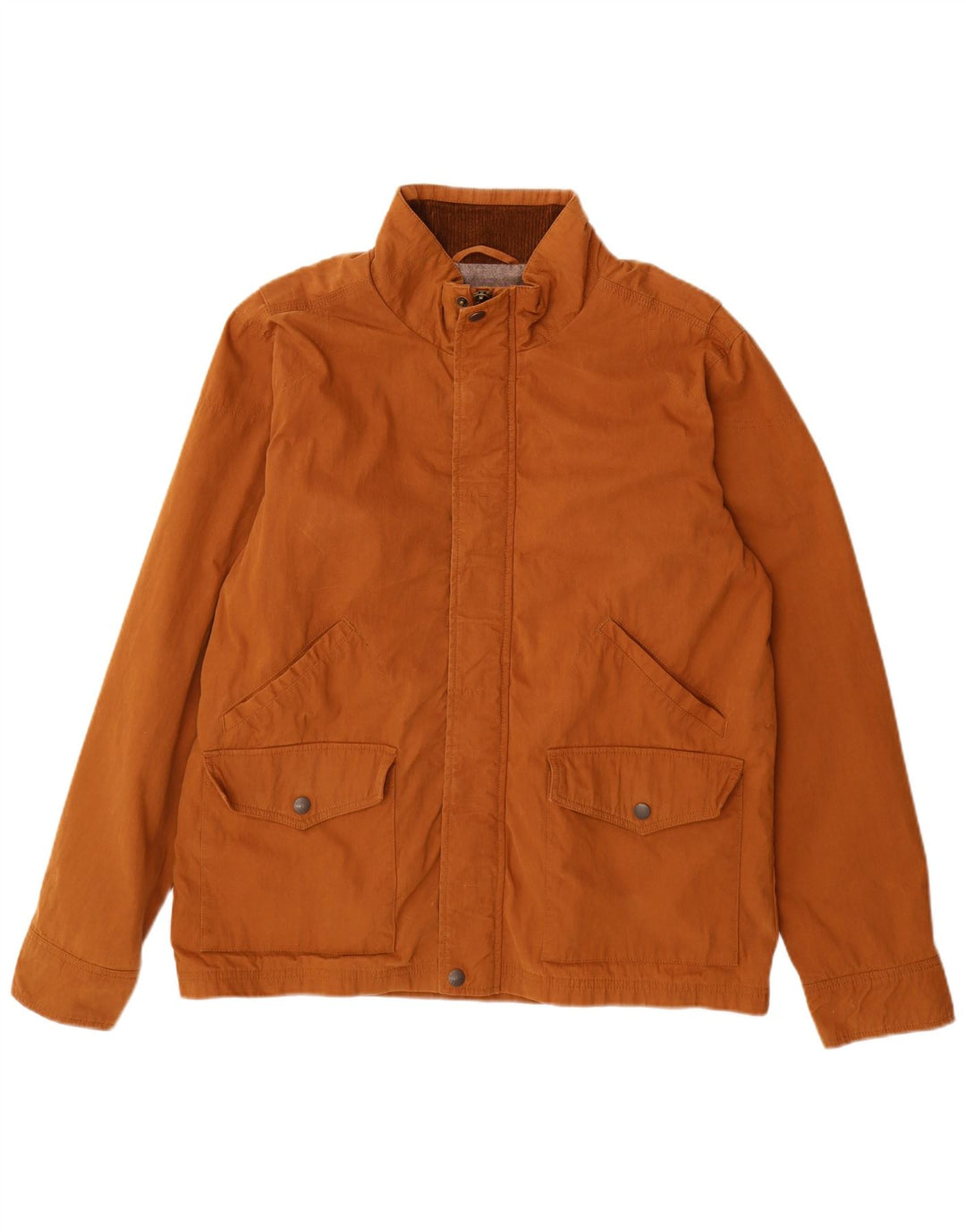 FAT FACE Veste Bomber Homme UK 40 Large Marron Coton