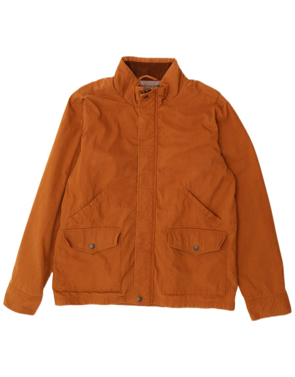 FAT FACE Veste Bomber Homme UK 40 Large Marron Coton