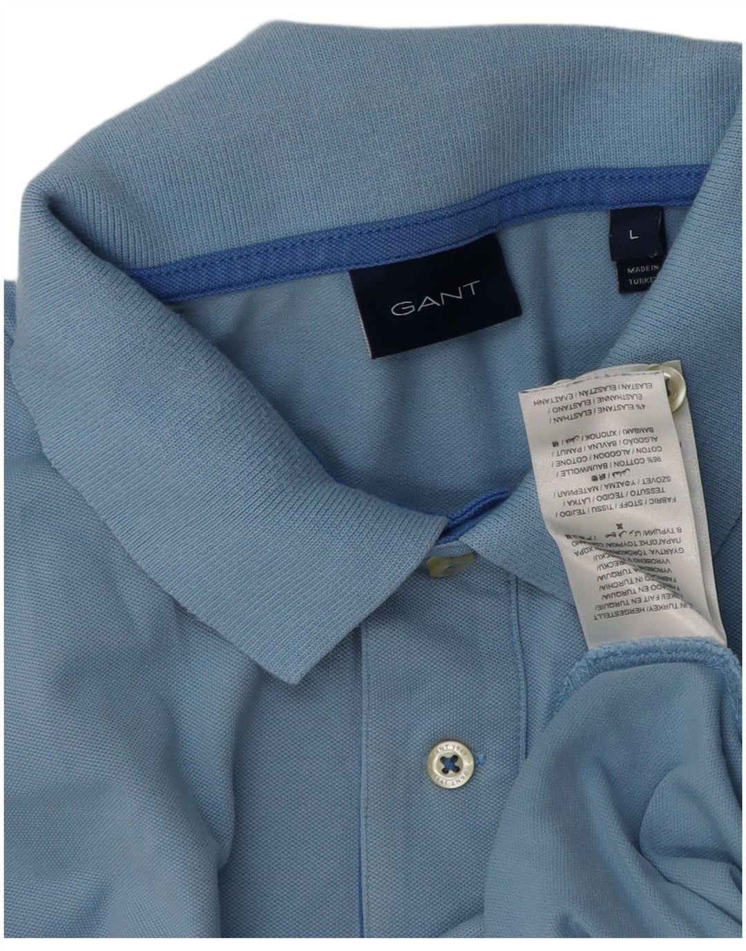 Gant Polo Homme Grand Bleu Coton