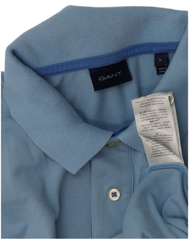 Gant Polo Homme Grand Bleu Coton