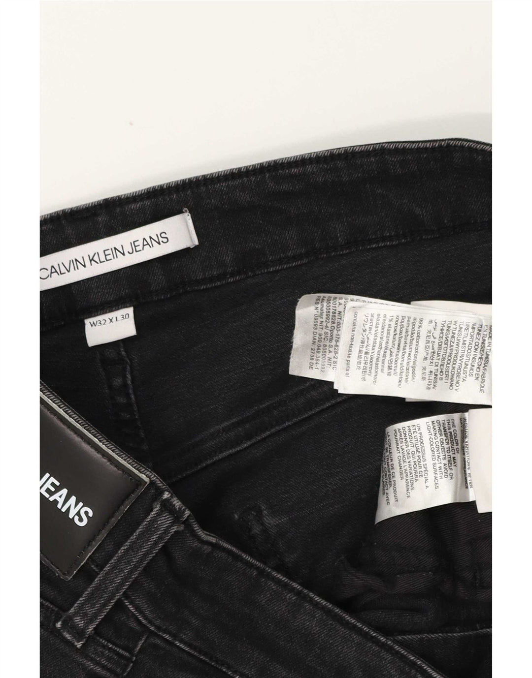 Calvin Klein Jean Slim Homme W32 L30 Coton Noir