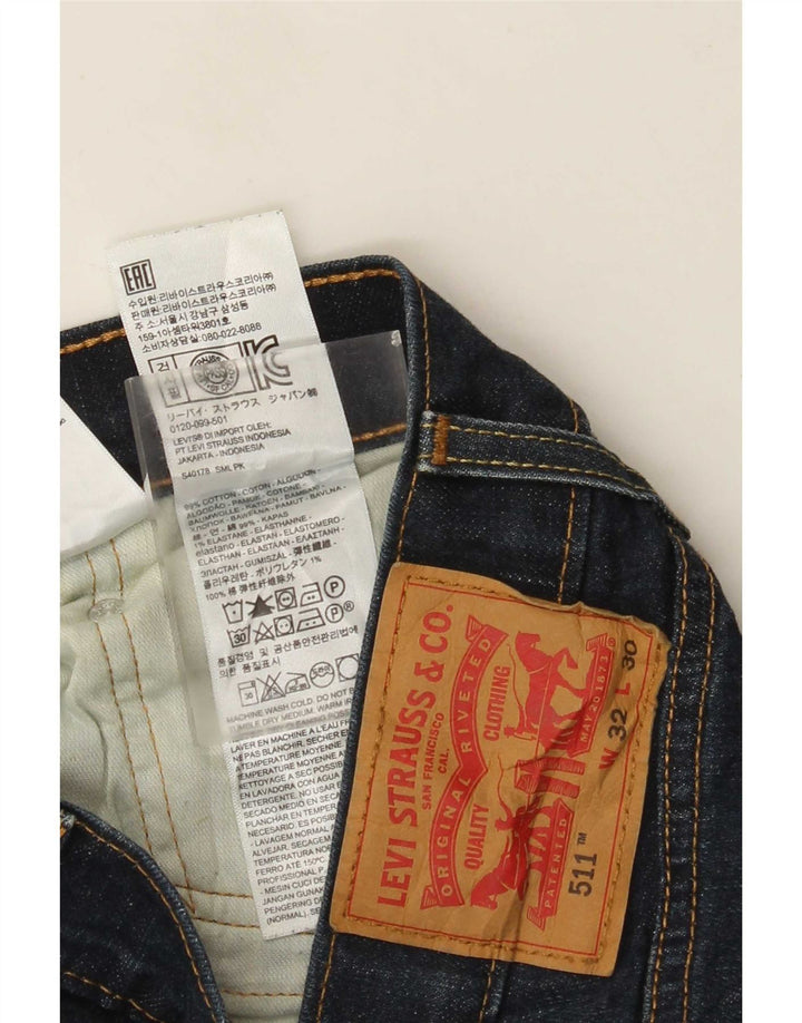 Levi's Jean Slim 511 Homme W32 L30 Bleu Marine Coton