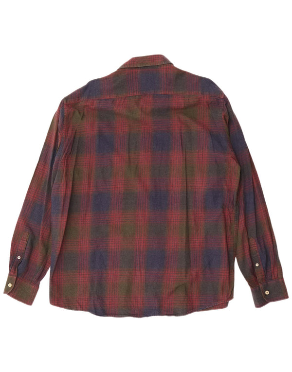 Carrera Chemise Regular Fit Homme 3XL Rouge à Carreaux Coton