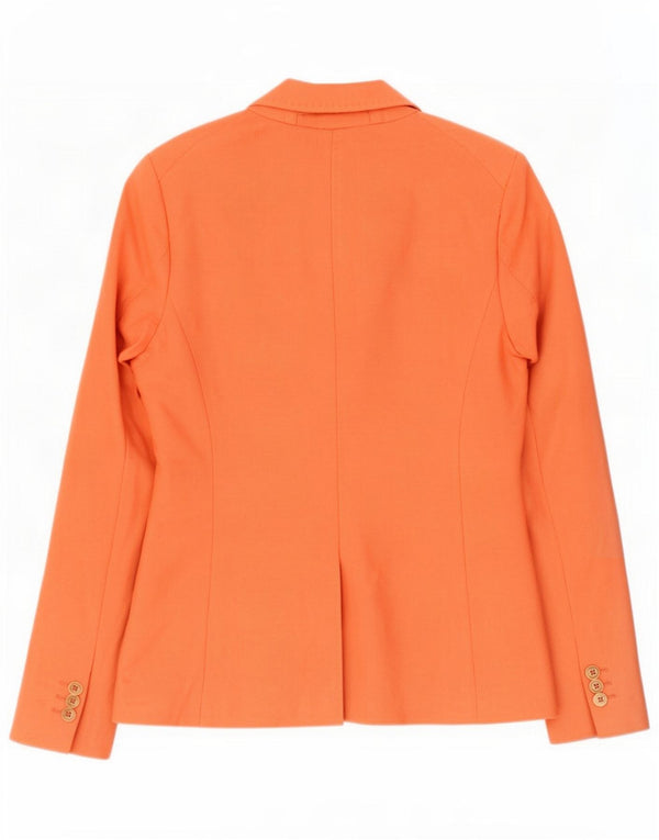 Massimo Dutti Veste blazer 1 bouton pour femme EU 38 Petit coton orange