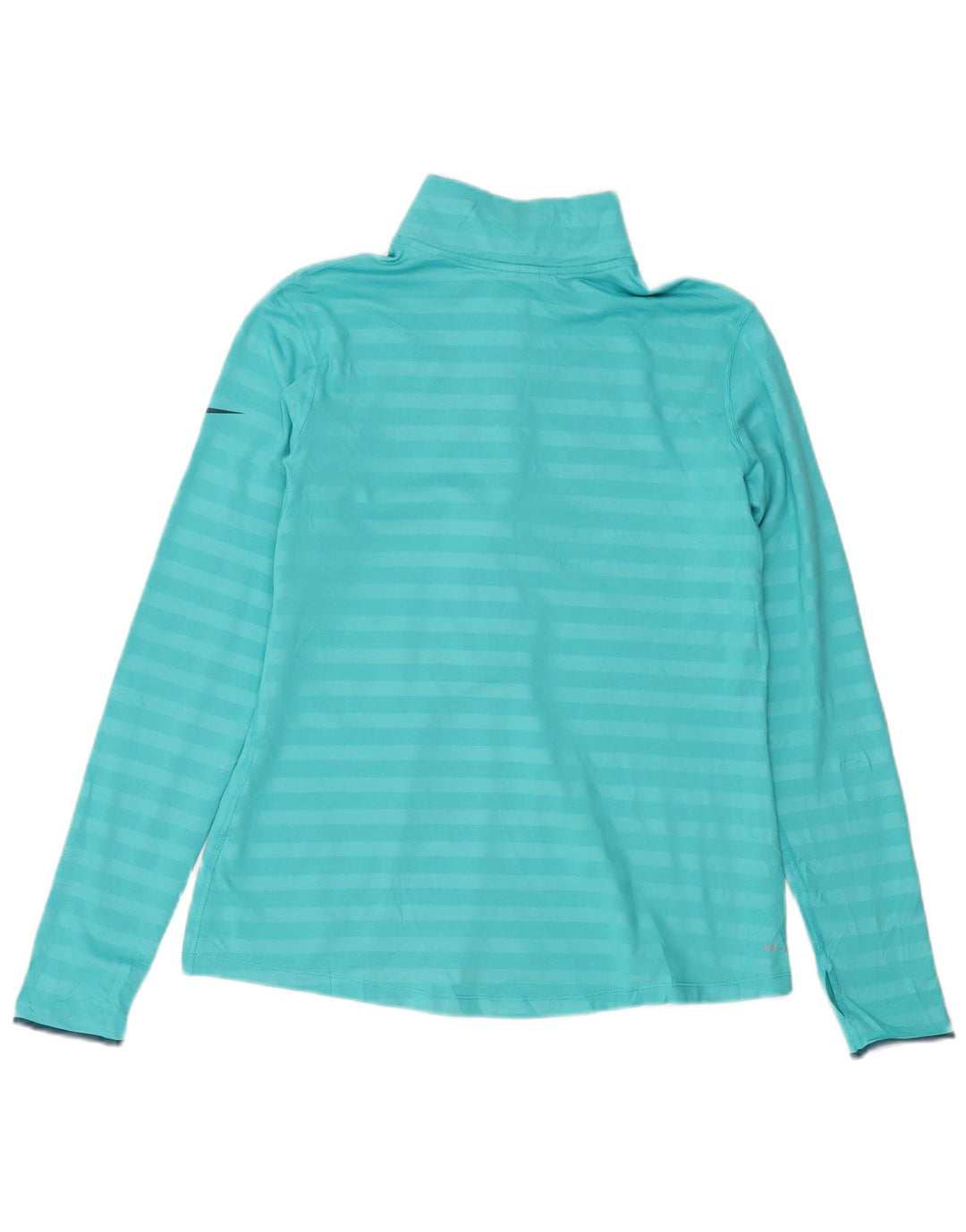 Nike Dri Fit Zip Neck Pull Survêtement Top UK 18 XL Bleu Rayé