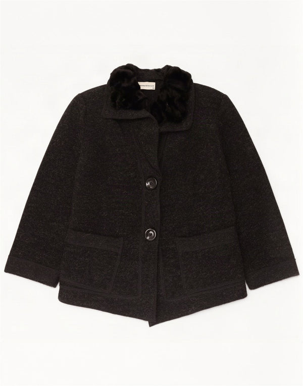 John Bentley Veste blazer à 2 boutons pour femme UK 10 Small Gris Colorblock