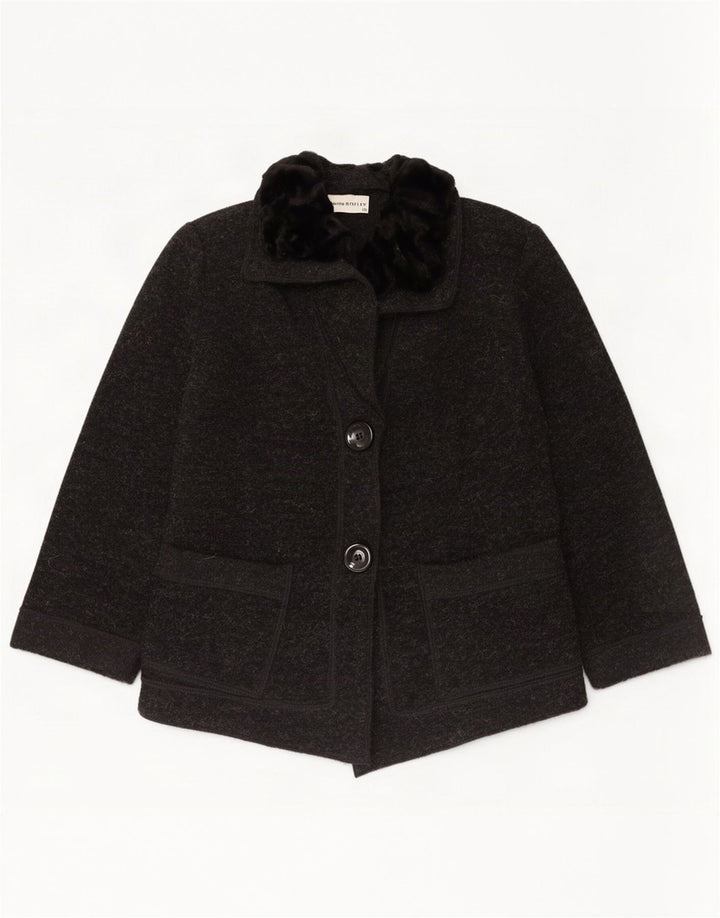 John Bentley Veste blazer à 2 boutons pour femme UK 10 Small Gris Colorblock