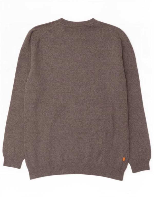 Timberland Pull à col rond pour homme 2XL Gris laine d'agneau