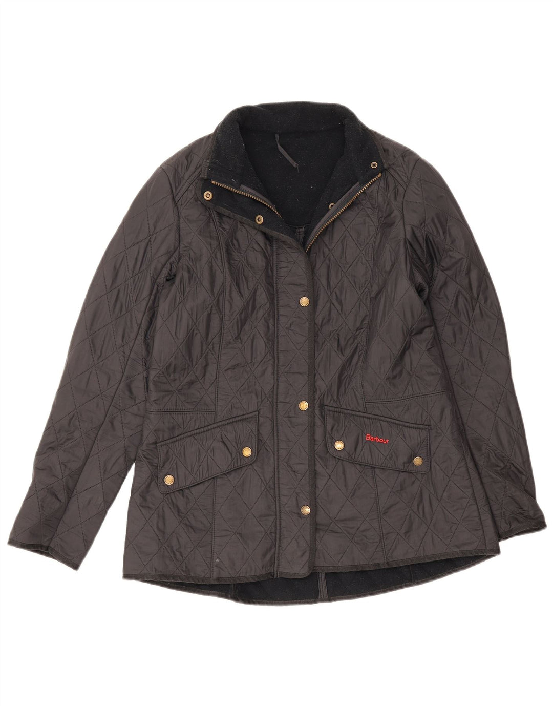 Barbour Veste matelassée pour femme UK 16 Large Noir