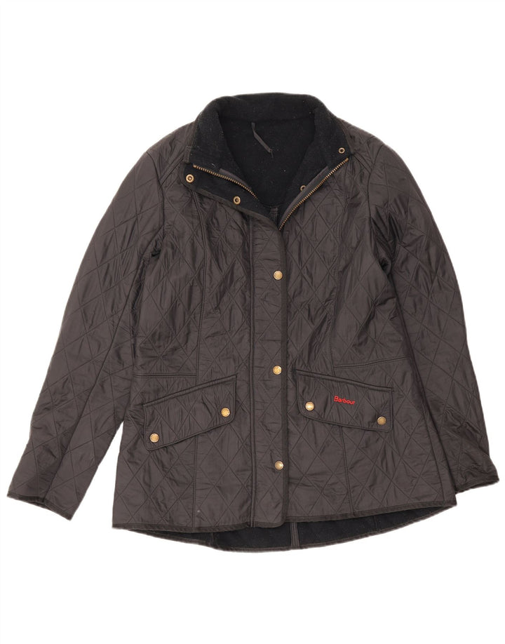Barbour Veste matelassée pour femme UK 16 Large Noir