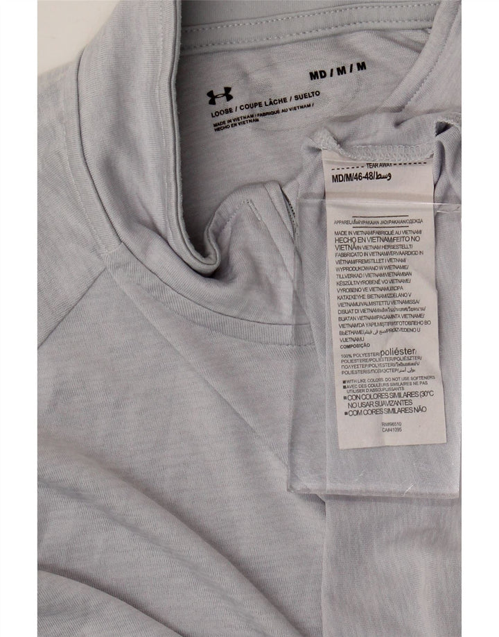 Under Armour Haut de Survêtement Zip Neck Pullover Homme Gris Moyen Polyester