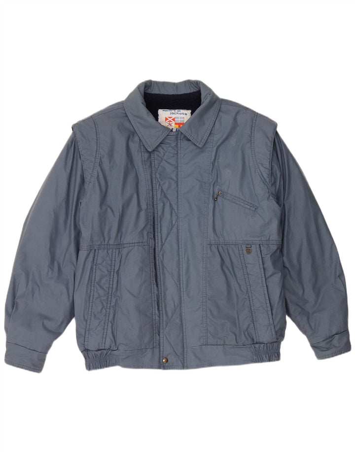 Polbot Veste Bomber Homme UK 42 XL Bleu Polyester