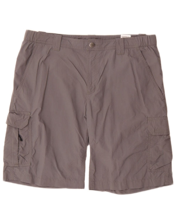 Columbia Short Cargo Homme W36 Large Gris Nylon