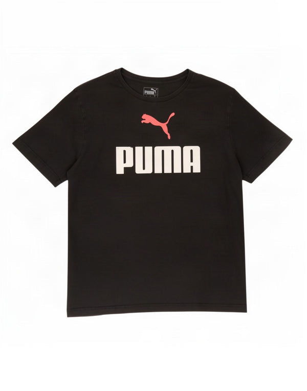 Puma T-shirt graphique pour hommes, grand, noir, coton