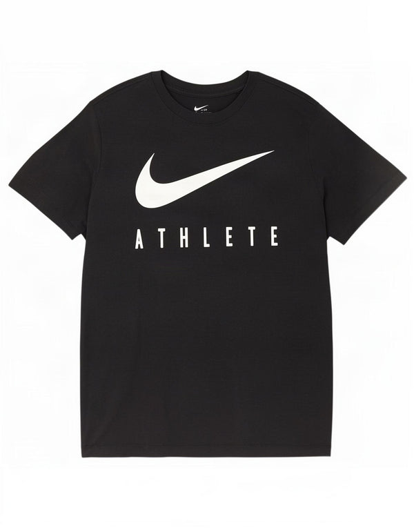 Nike Mens Dri Fit Graphic T-Shirt Top Large Black Polyester